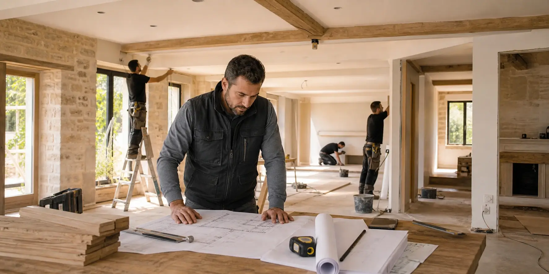 Travaux de rénovation générale pour améliorer la performance énergétique d’un logement